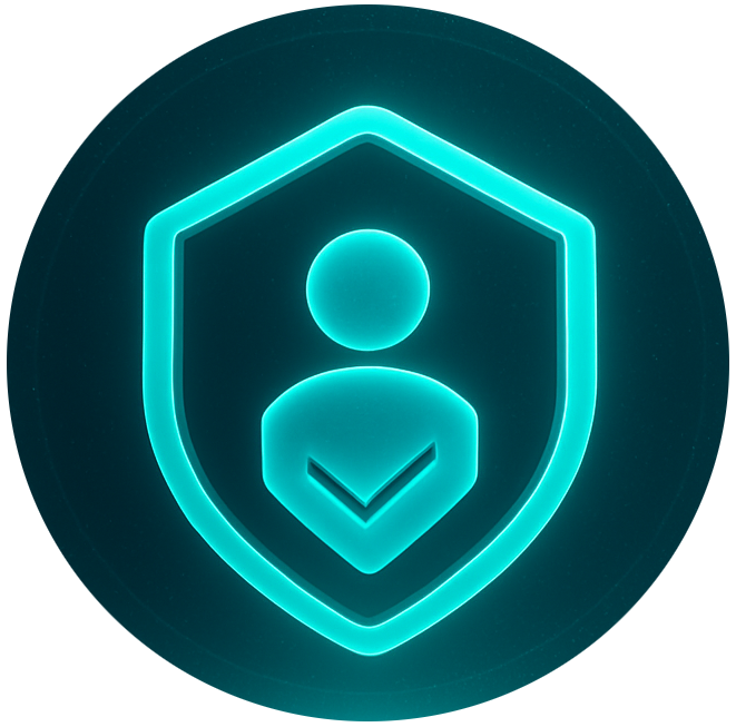 Symbol für digitale Identität und geschützte E-Mails